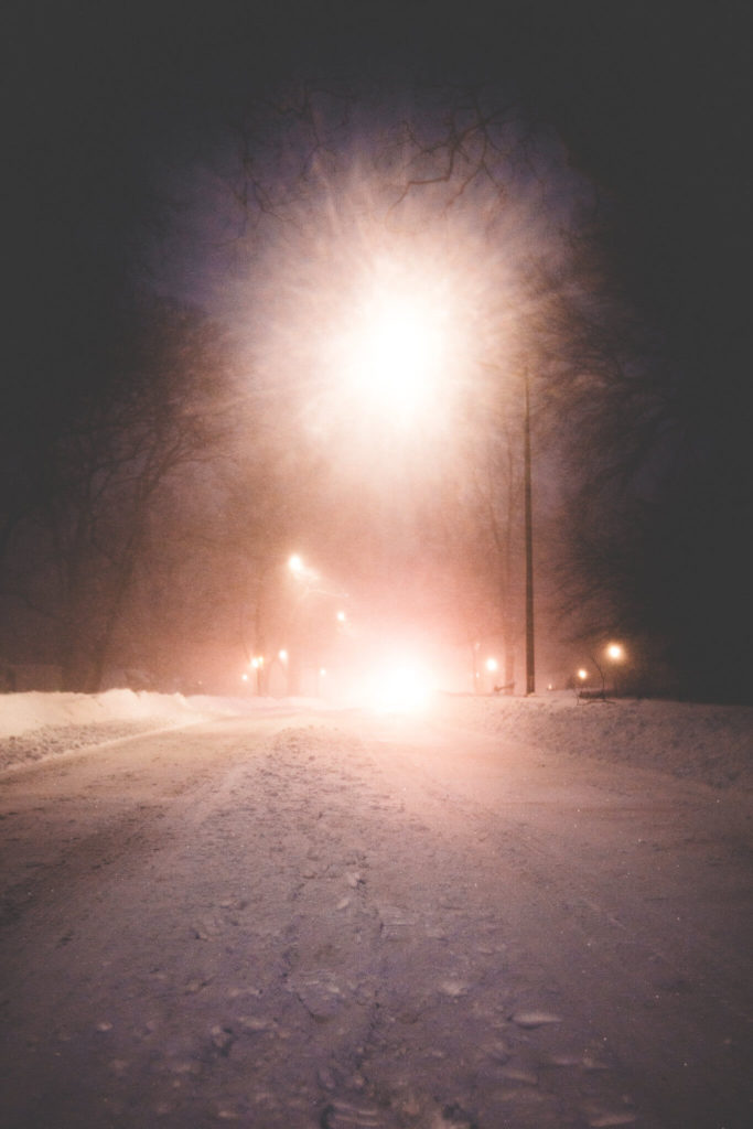 Headlights in the Blizzard